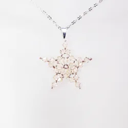 Pendant 40cm - Ara-Silver Chain - Pendant 40cm - Laiton argenté